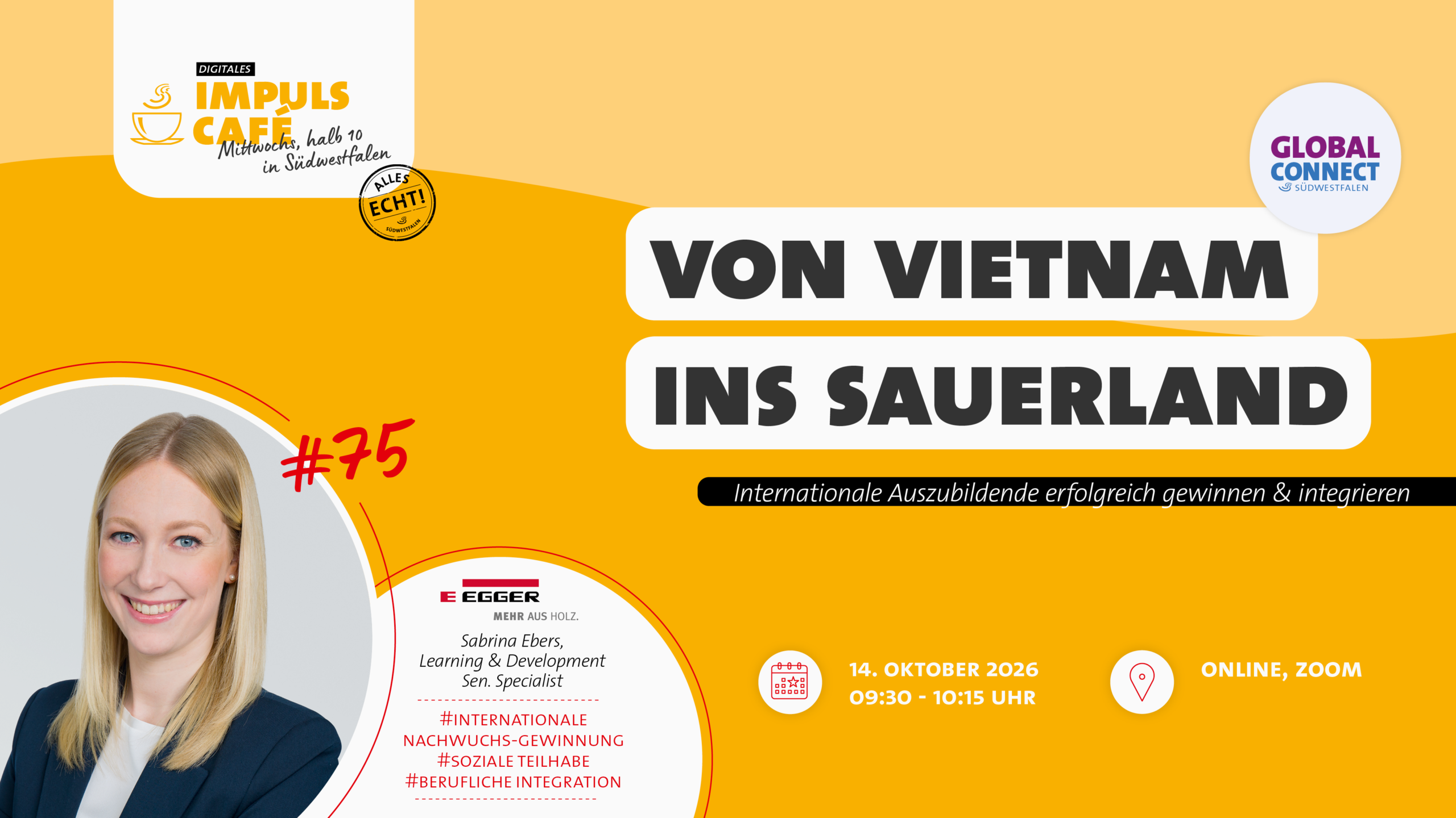 Digitales Impuls Cafe mit EGGER_Interantionals