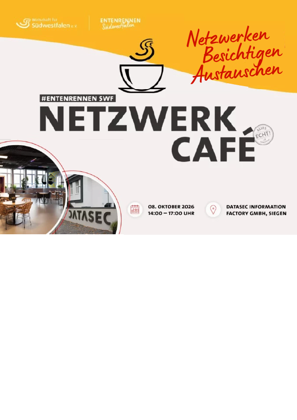 Netzwerk-Café vor Ort<br>bei DATASEC